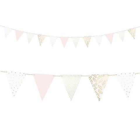 Girlanda Flagi - Flagietki jasny róż, mix, 2,1 m Partydeco Girlanda Flagi - Flagietki jasny róż, mix, 2,1 m Partydeco