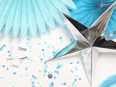 Gwiazda papierowa srebrna, 70cm Partydeco Gwiazda papierowa srebrna, 70cm Partydeco