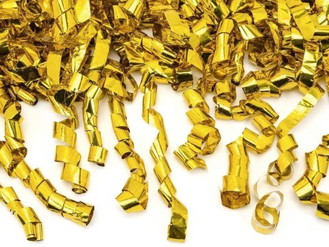 Tuba strzelająca z serpentynami, złoty, 40cm Partydeco Tuba strzelająca z serpentynami, złoty, 40cm Partydeco
