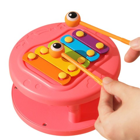 WOOPIE Ślimak do Ciągnięcia 4w1 Cymbałki Zębatki Sensoryczne Wyrzutnia + Małe Autko WOOPIE Ślimak do Ciągnięcia 4w1 Cymbałki Zębatki Sensoryczne Wyrzutnia + Małe Autko
