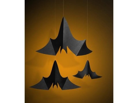 Zawieszki Nietoperze, czarny (1 op. / 3 szt.) Partydeco Zawieszki Nietoperze, czarny (1 op. / 3 szt.) Partydeco