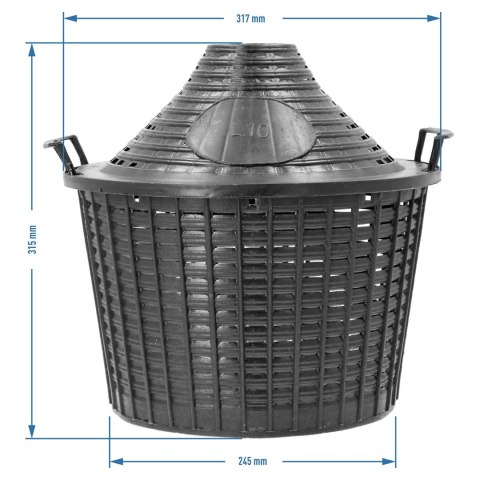 Balon 10l w koszu plastikowym | B10 Balon 10l w koszu plastikowym | B10