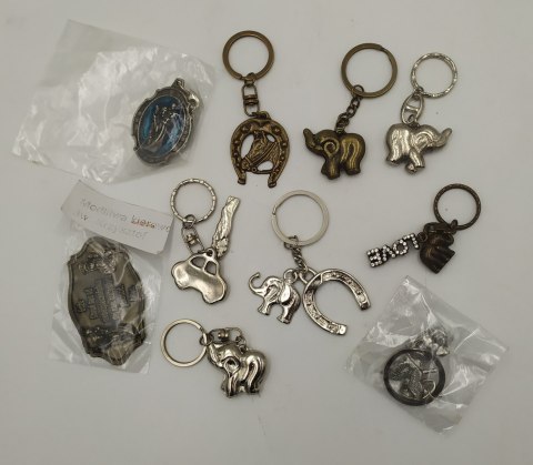 Brelok metalowy 10szt. MIX Brelok metalowy 10szt. MIX