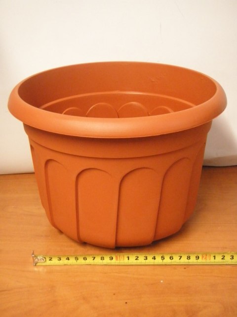 Doniczka kora 26cm terakota+ PODSTAWKA Doniczka kora 26cm terakota+ PODSTAWKA