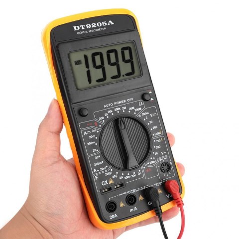 Miernik cyfrowy multimetr prądu LCD AC / DC wolt DT9205A Miernik cyfrowy multimetr prądu LCD AC / DC wolt DT9205A