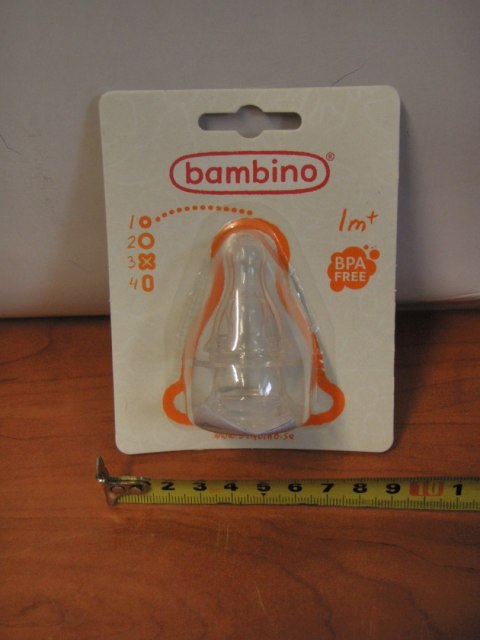 Smoczki 2szt do butelek bambino Smoczki 2szt do butelek bambino