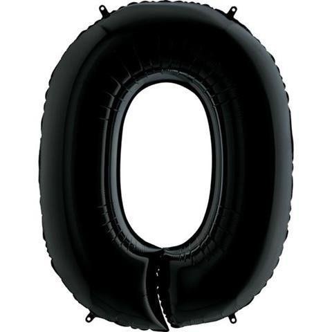 Balon Foliowy Cyfra 0, Czarna, 102cm Grabo Grabo Balon Foliowy Cyfra 0, Czarna, 102cm Grabo Grabo
