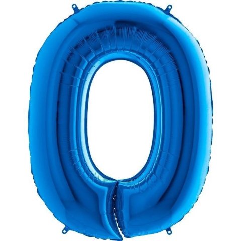 Balon Foliowy Cyfra 0 Niebieska - 102 cm Grabo Grabo Balon Foliowy Cyfra 0 Niebieska - 102 cm Grabo Grabo