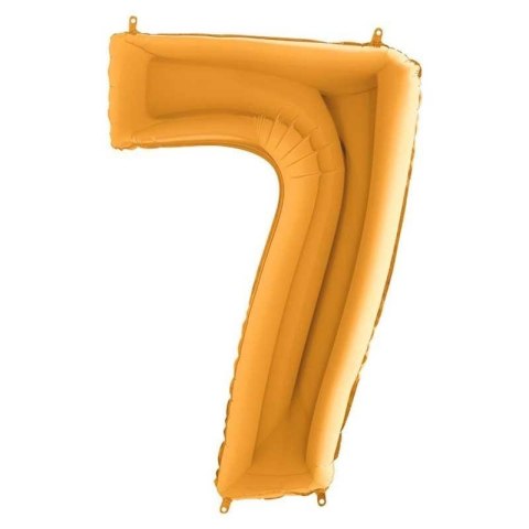 Balon Foliowy Cyfra 7, Złota, 66 cm Grabo Grabo Balon Foliowy Cyfra 7, Złota, 66 cm Grabo Grabo