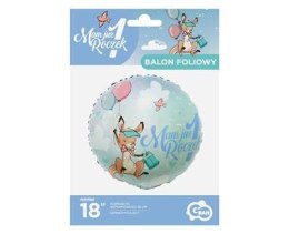 Balon Foliowy, Mam już 1 roczek, kangurek 46 cm Godan