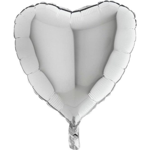 Balon Foliowy - Srebrne Serce 46 cm Grabo, pakowane Grabo Balon Foliowy - Srebrne Serce 46 cm Grabo, pakowane Grabo