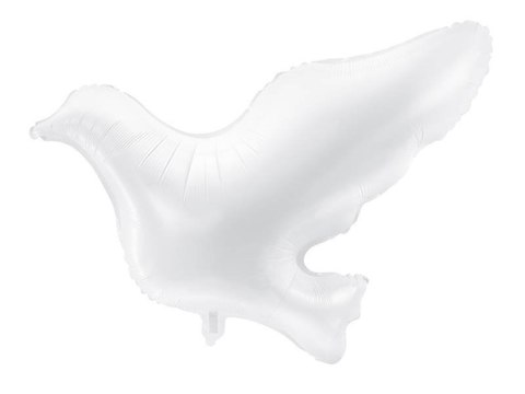 Balon foliowy Biały Gołąb, 77x66cm Partydeco
