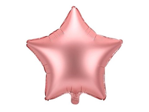 Balon foliowy Gwiazda, rose gold 48cm Partydeco Balon foliowy Gwiazda, rose gold 48cm Partydeco