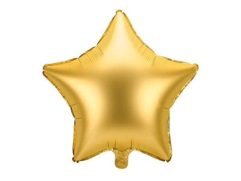 Balon foliowy Gwiazda, złota 48cm Partydeco Balon foliowy Gwiazda, złota 48cm Partydeco