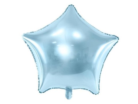 Balon foliowy Gwiazdka, 48cm, błękitny Partydeco Balon foliowy Gwiazdka, 48cm, błękitny Partydeco
