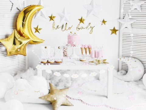 Balon foliowy Księżyc, 60cm, złoty Partydeco Balon foliowy Księżyc, 60cm, złoty Partydeco