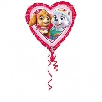 Balon foliowy serce, Skye i Everest 'Psi Patrol', 43 cm Amscan / Anagram Balon foliowy serce, Skye i Everest 'Psi Patrol', 43 cm Amscan / Anagram