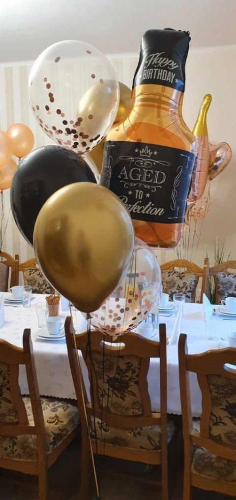 Balon foliowy urodzinowy, Butelka Whisky, 86x44cm Jixstar Balon foliowy urodzinowy, Butelka Whisky, 86x44cm Jixstar
