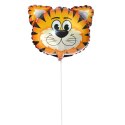 Balon foliowy zwierzak - tygrysek na patyk 25 cm Arpex