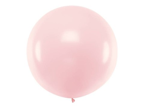 Balon lateksowy Gigant, Różowy, Pastel Pale Pink, 1m, 1szt. Partydeco