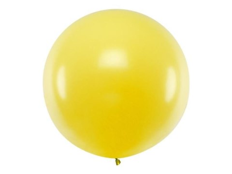 Balon lateksowy Gigant, Żółty, Pastel Yellow, 1m, 1 szt. Partydeco Balon lateksowy Gigant, Żółty, Pastel Yellow, 1m, 1 szt. Partydeco