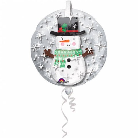 Balon w balonie Bałwanek Bałwan Insider 60 cm Amscan / Anagram Balon w balonie Bałwanek Bałwan Insider 60 cm Amscan / Anagram