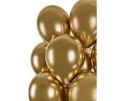 Balony lateksowe, Złote Shiny chrom, 33 cm, 50 szt. Gemar