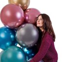 Balony lateksowe, Złote Shiny chrom, 47,5 cm, 25 szt. Gemar