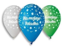 Balony lateksowe, dla mojego Dziadka, 32,5 cm, 5 szt. Gemar