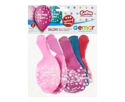 Balony lateksowe, dla mojej Babci, 32,5 cm, 5 szt. Gemar Balony lateksowe, dla mojej Babci, 32,5 cm, 5 szt. Gemar