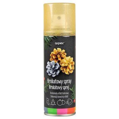 Brokatowy spray dekoracyjny, złoty, 100 ml Arpex Brokatowy spray dekoracyjny, złoty, 100 ml Arpex
