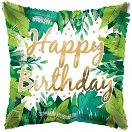 EKO Balon Foliowy poduszka, Happy Birthday, 46 cm Kaleidoscope