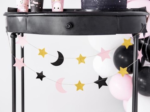 Girlanda Gwiazdki i księżyce, mix, 1,9m Partydeco Girlanda Gwiazdki i księżyce, mix, 1,9m Partydeco