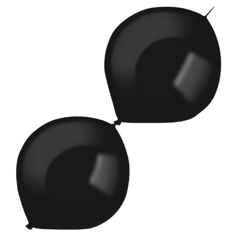 Lateksowe z łącznikiem Czarne, Decorator E-Link Jet Black, 30cm, 50 szt. Amscan / Anagram Lateksowe z łącznikiem Czarne, Decorator E-Link Jet Black, 30cm, 50 szt. Amscan / Anagram