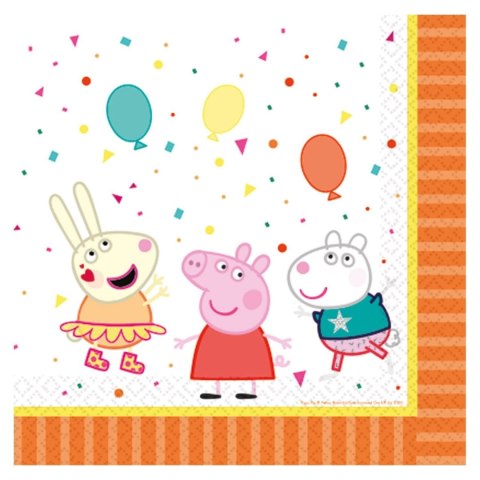 Serwetki Świnka Peppa, 33 x 33 cm, 16 szt. Amscan / Anagram Serwetki Świnka Peppa, 33 x 33 cm, 16 szt. Amscan / Anagram