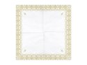 Serwetki z ornamentem, 33x33cm, złoty (1 op. / 20 szt.) Partydeco