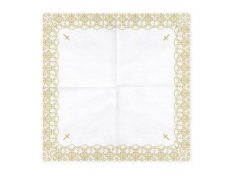 Serwetki z ornamentem, 33x33cm, złoty (1 op. / 20 szt.) Partydeco