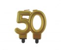 Świeczka na tort 50 urodziny, liczba „50" Godan