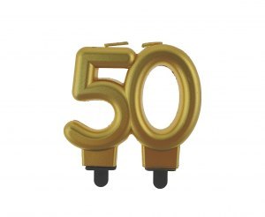 Świeczka na tort 50 urodziny, liczba „50" Godan Świeczka na tort 50 urodziny, liczba „50" Godan