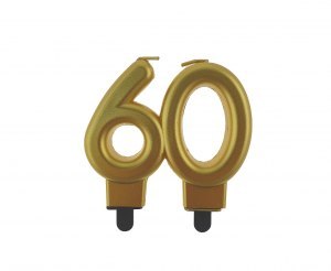 Świeczka na tort 60 urodziny, liczba „60" Godan Świeczka na tort 60 urodziny, liczba „60" Godan