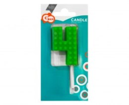 Świeczka urodzinowa Klocki, cyfra 4, wys. 5.5 cm Godan