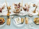 Świeczka urodzinowa liczba 18 urodziny, złota, 7.5cm Partydeco