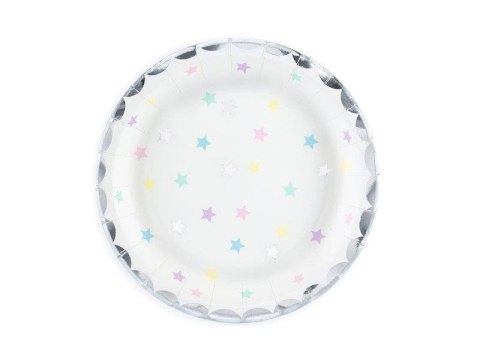 Talerzyki Jednorożec - Gwiazdki, 18 cm (1 op. / 6 szt.) Partydeco Talerzyki Jednorożec - Gwiazdki, 18 cm (1 op. / 6 szt.) Partydeco