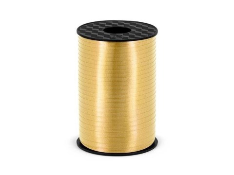 Wstążka plastikowa, złoty, 5mm/225m Partydeco Wstążka plastikowa, złoty, 5mm/225m Partydeco