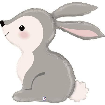 Balon Foliowy Bunny Królik szary 79 cm Grabo Balon Foliowy Bunny Królik szary 79 cm Grabo