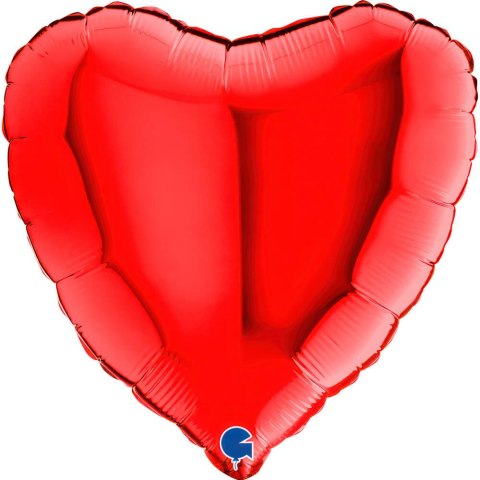 Balon Foliowy - Czerwone Serce 46 cm, Grabo Grabo Balon Foliowy - Czerwone Serce 46 cm, Grabo Grabo