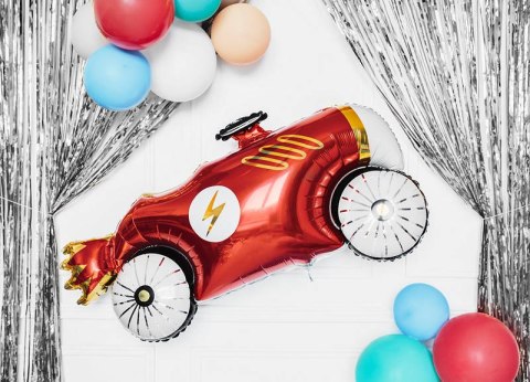 Balon foliowy Auto, Samochód 93x48cm Partydeco Balon foliowy Auto, Samochód 93x48cm Partydeco