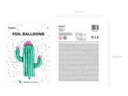 Balon foliowy Kaktus, 60x82 cm Partydeco