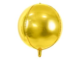 Balon foliowy Kula, 40cm, złota Partydeco