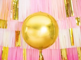 Balon foliowy Kula, 40cm, złota Partydeco